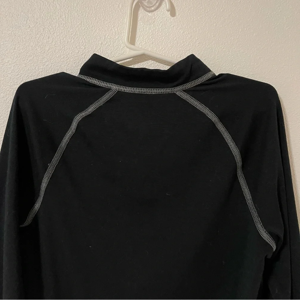 REI Quarter-Zip Tech Shirt Black Long Sleeve Base Layer. Size Medium - Picture 7 of 8